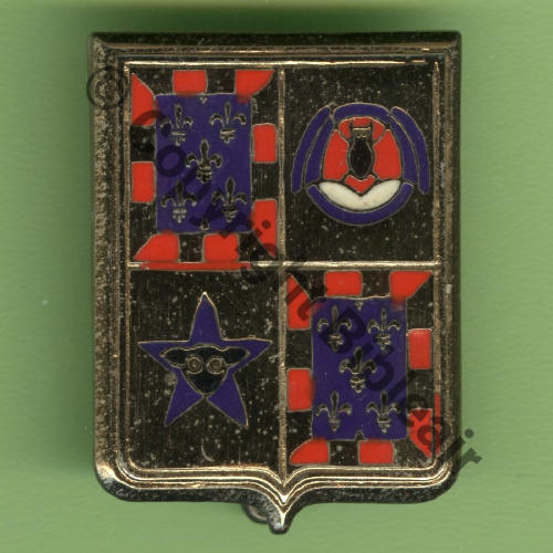 A0676 1975circa ET.1.61 TOURAINE ORLEANS  DrP+Past Guilloche Aile chauve souris bleue Src.Y.GENTY 